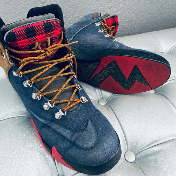 Nike KD VI NSW Lifestyle QS - DenimAle Brown/Red - Picture 3 of 9